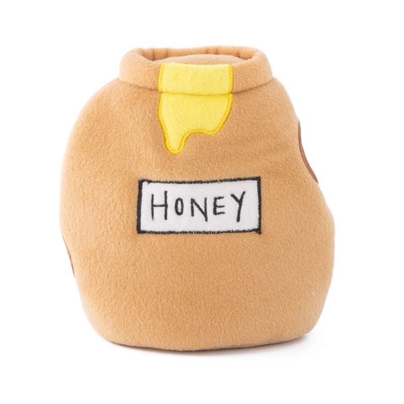 ZippyPaws Burrow- Interactive Dog & Puppy Toys for Boredom, Stimulating Pet Products to Keep Them Busy, Hide & Seek Plush Puzzles, Squeaky Toy for Enrichment, for Small & Medium Dogs- Honey Pot - Image 2